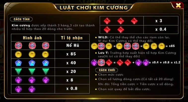 Nổ Hũ Kim Cương 188Bet Hấp Dẫn Với Jackpot Khủng Đầy Kịch Tính